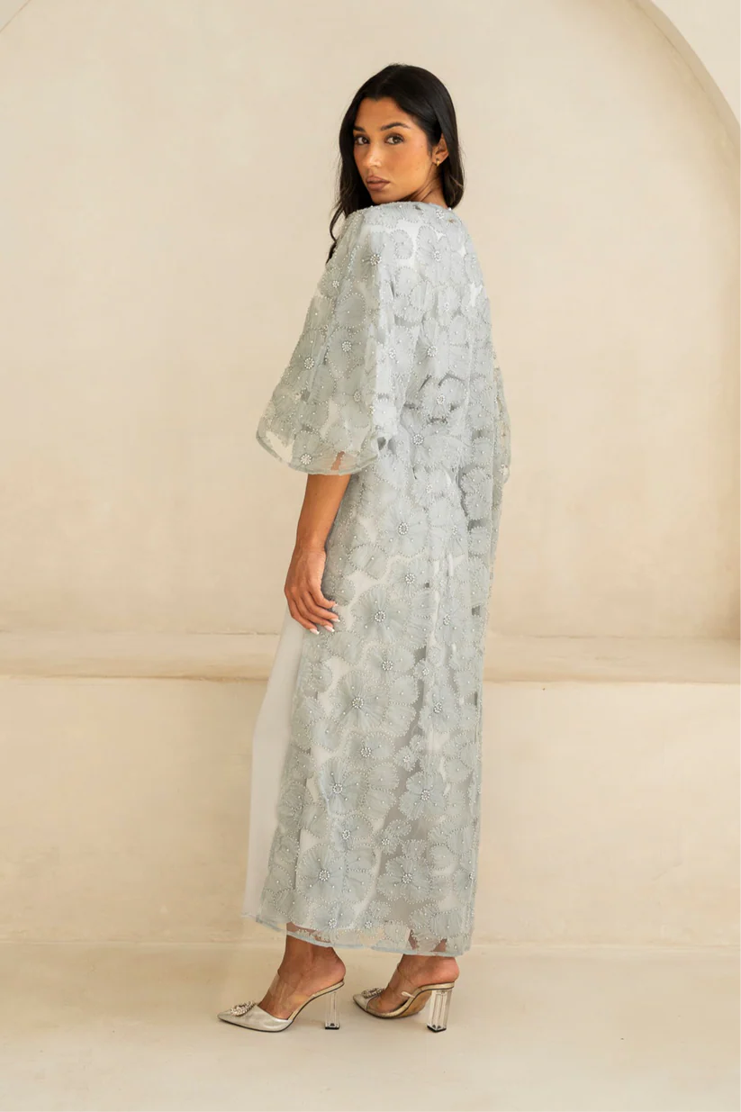 Cape & Dress Set | Silver