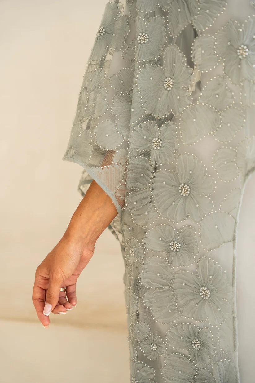 Cape & Dress Set | Silver